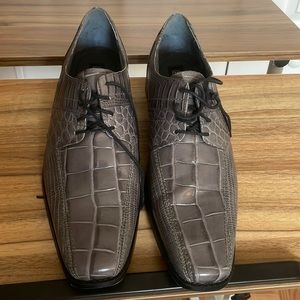 Stacy Adam mens faux croc dress shoes